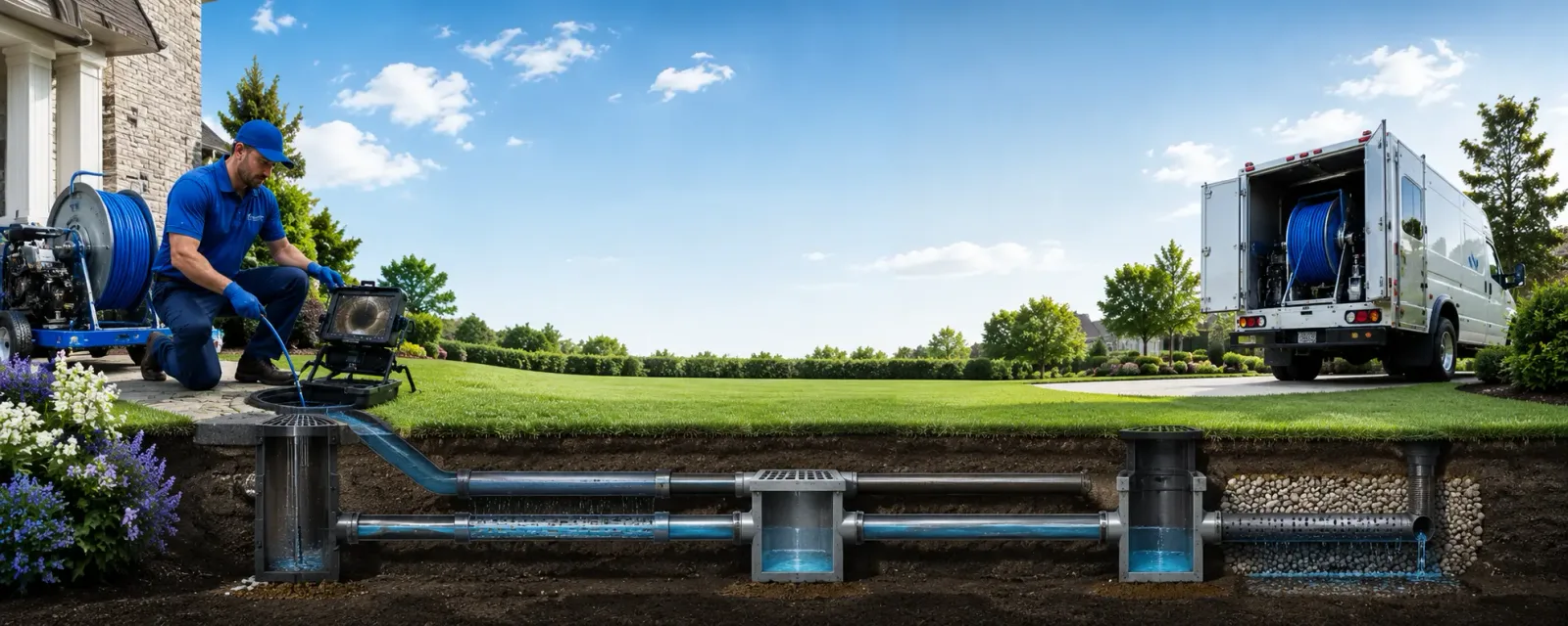 Outdoor drain cleaning information for Keystone, IA